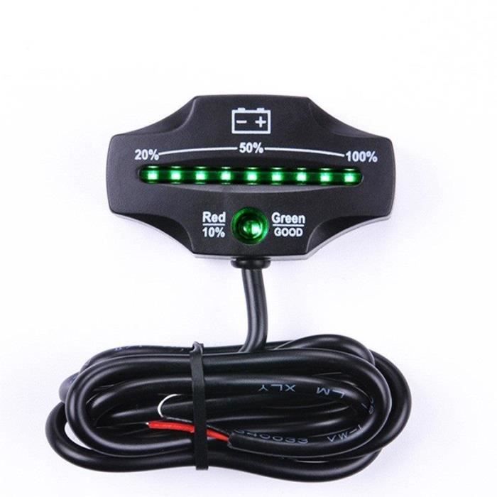 Indicateur Batterie Ejoyous LED - 12V/24V/36V/48V/72V - Pour Voiturette De Golf, Chariots Élévateurs - IP65