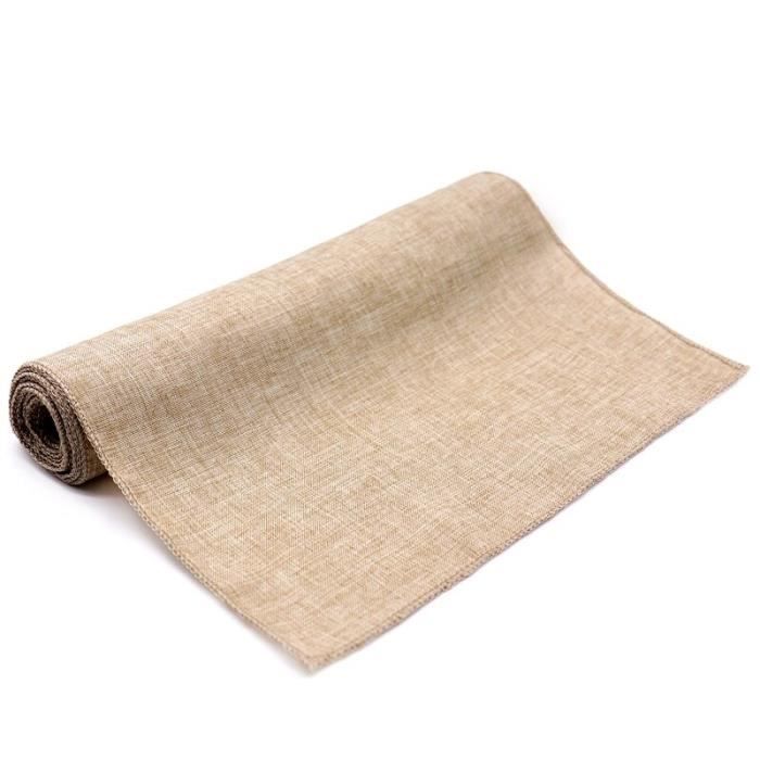DAJAVE Rouleau de Chemin de Table en Jute 20 cm x 20 m, Toile de Jute Naturelle, Chemin de Table Toile de Jute, Parfait pour Mariages et Décorations DIY - Rouleau Toile