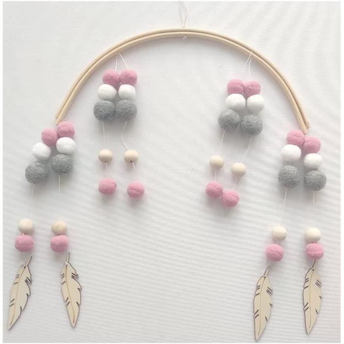 Carillon éolien En Métal à Suspendre Avec Fleur Pressée