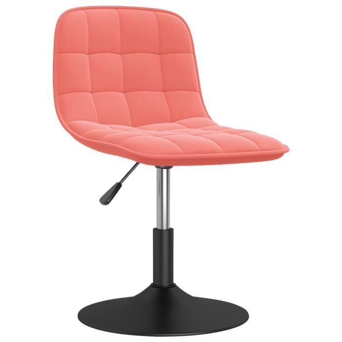 78349)hommie* - new chaise de cuisine,salon,moderne ,minimaliste chaise pivotante de salle à manger rose velours