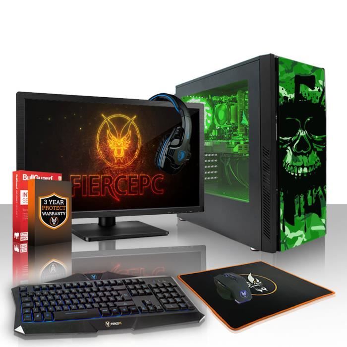 Achat Ordinateur de bureau Fierce EXILE PC Gamer de Bureau - AMD Ryzen 3 2200G 4x3.7GHz CPU, 16Go RAM, Radeon Vega 8, 1To HDD - 406762 pas cher