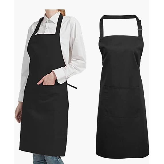 Lot De 12 Tabliers De Cuisine Imperméables - Réglables Avec 2 Poches | Unisexe Pour Chef, Restaurant