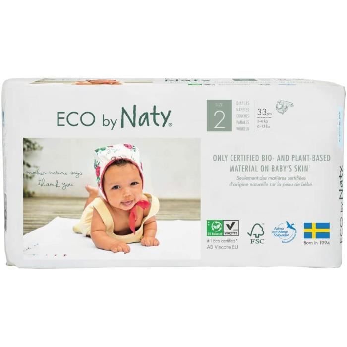 NATY Couches culottes ecologiques T2x33 couches Cdiscount
