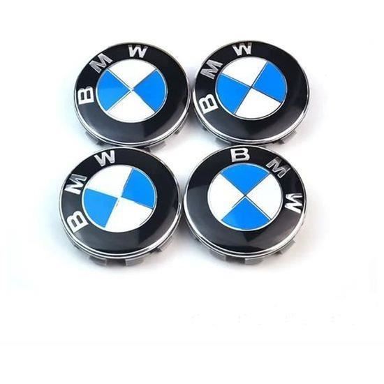 Logo BMW 56mm (x4) Centre De Roue Cache Moyeu Jante emblème bleu blanc