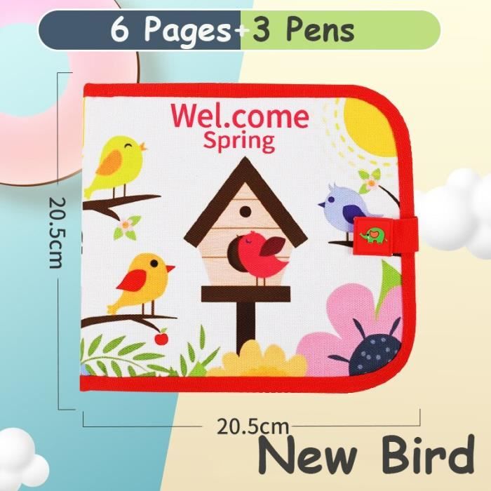 Dessin Graphisme Jeu De Peinture Pour Bebe Planche Noire Avec Stylo Magique Jeu De Dessin Livre De Coloriage Type Bird Ii 6p Cdiscount Jeux Jouets