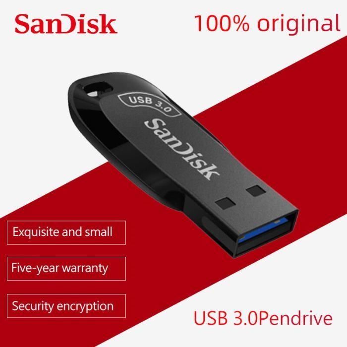 SanDisk – Mini clé USB 100% CZ410, 3.0 Original, 32 go, 64 go, 128 go, 256  go