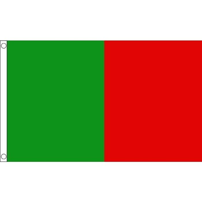 drapeau vert et rouge 90x60cm vert et rouge haute qualite cdiscount maison