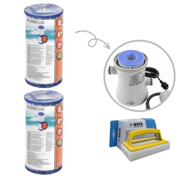 Brosse Récureuse Portable Pour Piscine DrDirt – Avec 5 éponges Magiques Rechargeables – Nettoyage Facile Des Parois - 5
