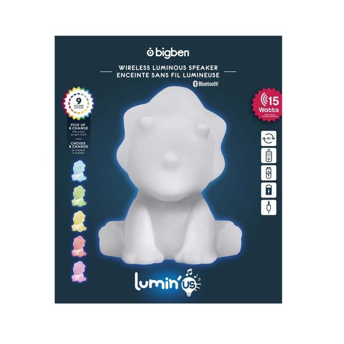 Enceinte sans fil lumineuse bluetooth BIGBEN INTERACTIVE Dinosaure 8 heures d'autonomie