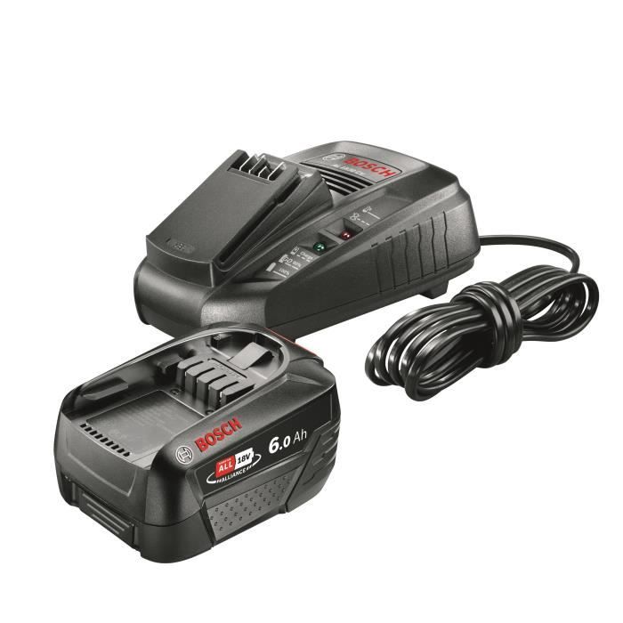 Pack batterie 18V + chargeur Bosch - Batterie Power for All 18V 6,0 Ah et chargeur AL1830CV
