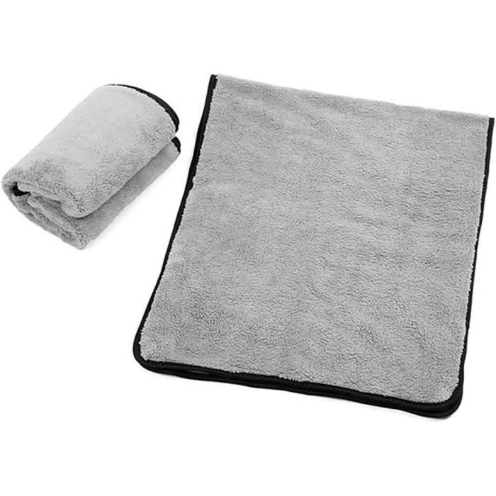 Chiffons Microfibre Lot De 3 - 60x40 Cm | Pour Séchage Voiture, Nettoyage Maison, Salle De Bain, Camping