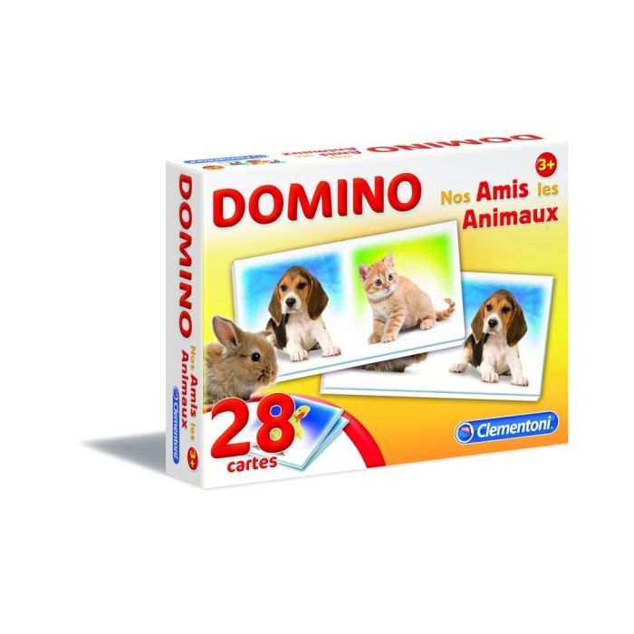 62479 Les Animaux Jeu Éducatif et Scientifique Clementoni Domino nos Amis