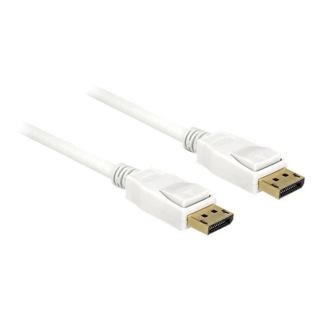 Câble DisplayPort DELOCK - 5m - Support 4K - Triple blindage