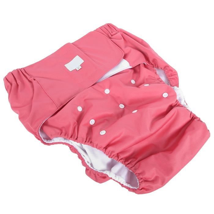 Couche Adulte Lavable Réglable pour Personnes Âgées Pantalon à Couches d