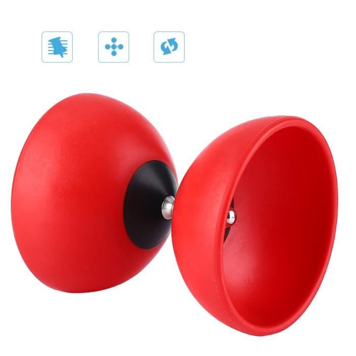 Jeu de diabolo VGEBY - Diabolo Triple Roulement avec Bâtons Colorés