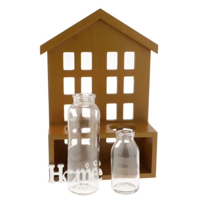 Vase à Fleurs En Verre Hydroponic - HOMYL - Jaune - Contemporain - Design