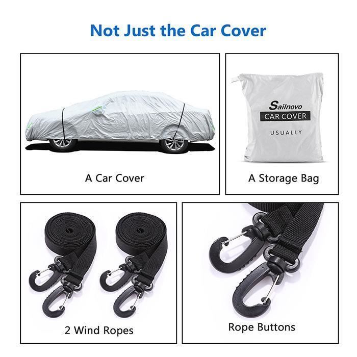 Housse De Voiture Complète Universelle 3M - Protection Imperméable Anti-UV Pluie Poussière