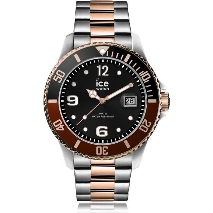 Montre ICE WATCH ICE steel Chic argent homme bracelet metal 016548 Large Argent Rose gold Chic Achat vente montre Homme Adulte Acier Cdiscount