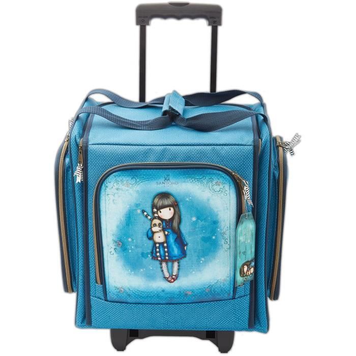 SANTORO Valise a roulettes Gorjuss Bleu