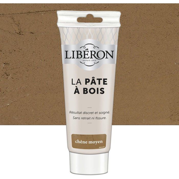 Pâte à bois - LIBERON - Réparation du bois - Chêne moyen - 250gr