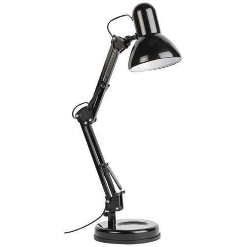 MATHIAS Lampe de bureau articulée tempo - Ø15 x H60 cm - Noir