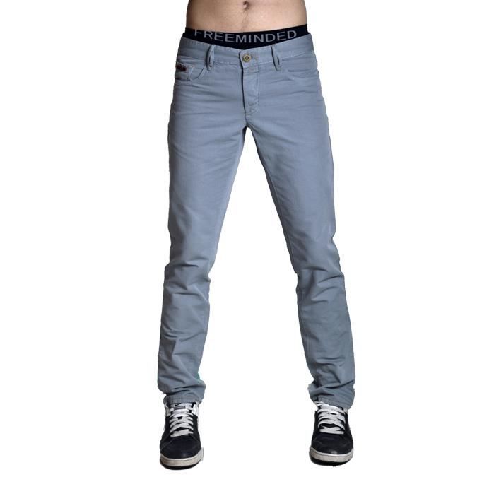 Pantalon toile slim sales homme