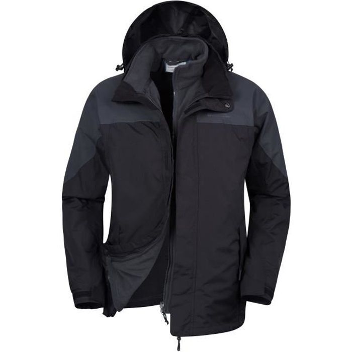 Veste 3 En 1 Homme Imperméable Et Respirante – Manteau D’hiver Avec Polaire Détachable – Idéal Voyage - 8