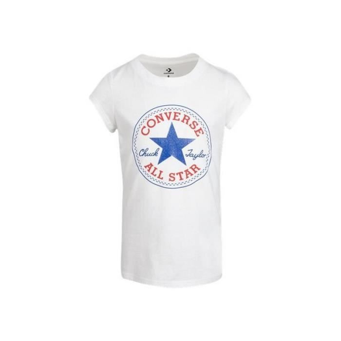 T-shirt fille Converse Chuck Patch - white - XL