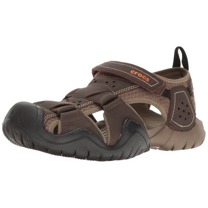Crocs en cuir clearance