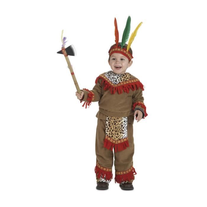 Déguisement Bébé Indien Luxe - Multicolore - 1 à 3 ans - Costume Complet