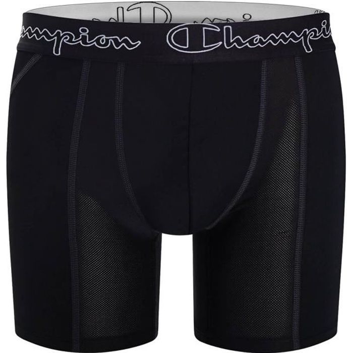 Boxer Homme respirant Long Cool Air CHAMP 1 Y0AAX AIRLONG 03 Noir Cdiscount Pret a Porter
