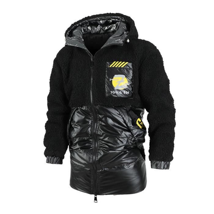 Oanviso Doudoune Longue Homme Hiver Chaude - Parka à Capuche Polaire Épaisse Oversized - Manteau Long Décontracté
