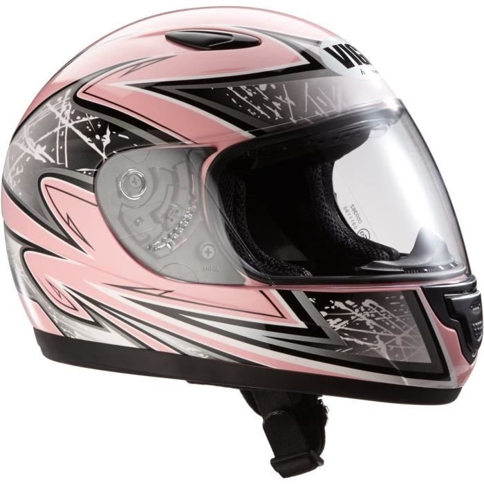 Casque Intégral De Moto ProtectWEAR Dragon Bleu - Taille XL (61-62 Cm), Norme ECE 22.05, Visière Anti-rayures