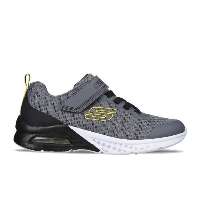 Skechers Chaussures pour Garçon - SKECHERS Microspec Max - Gorvix - Lacets - Gris