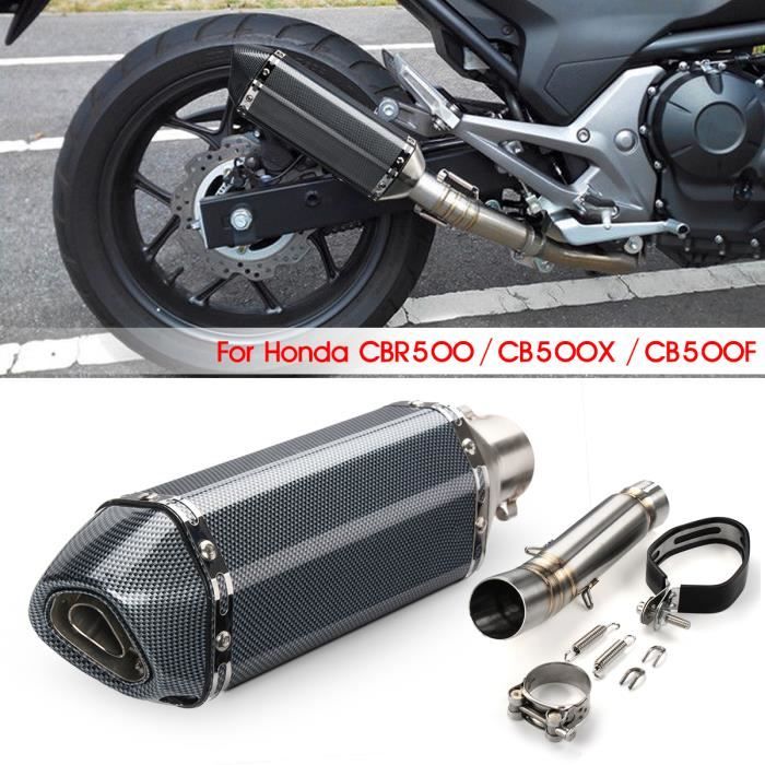 NEUFU Kit 51mm Silencieux d'échappement de Moto Pour Honda CBR500 CB500X CB500F