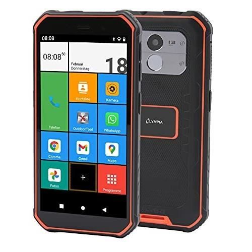 Smartphone Outdoor TREK OLYMPIA Étanche à la poussière IP68 Batterie 5000 mAh
