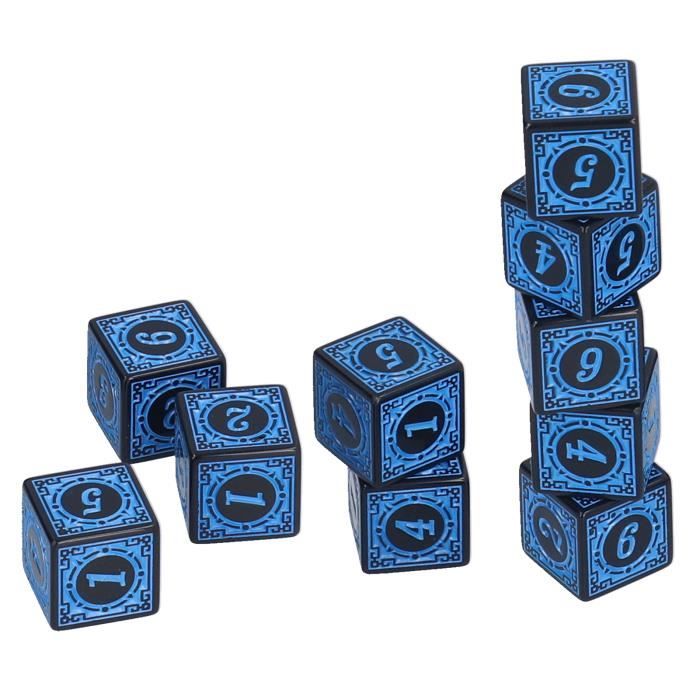 72 Dés Polyédriques D10 10 Faces Multicolores Acrylique – Jeu D&D RPG MTG + Sac