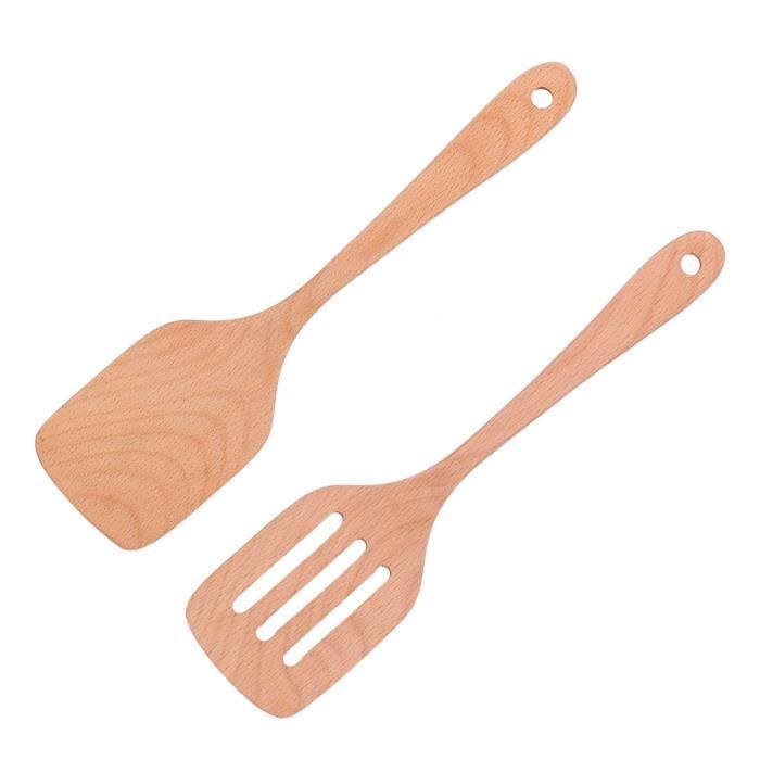 tuuli Kitchen Ensemble de Ustensiles Cuisine Bois de hêtre