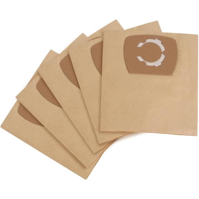 MisterVac Lot De 5 Sacs Filtre Pour Aspirateur Parkside PAS1200 / F5 – Nontissé 5 Couches