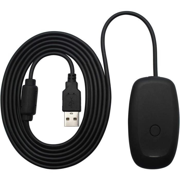 COMMANDE SANS FIL POUR MICROSOFT XBOX 360 / PC BLANC RÉCEPTEUR USB SANS FIL
