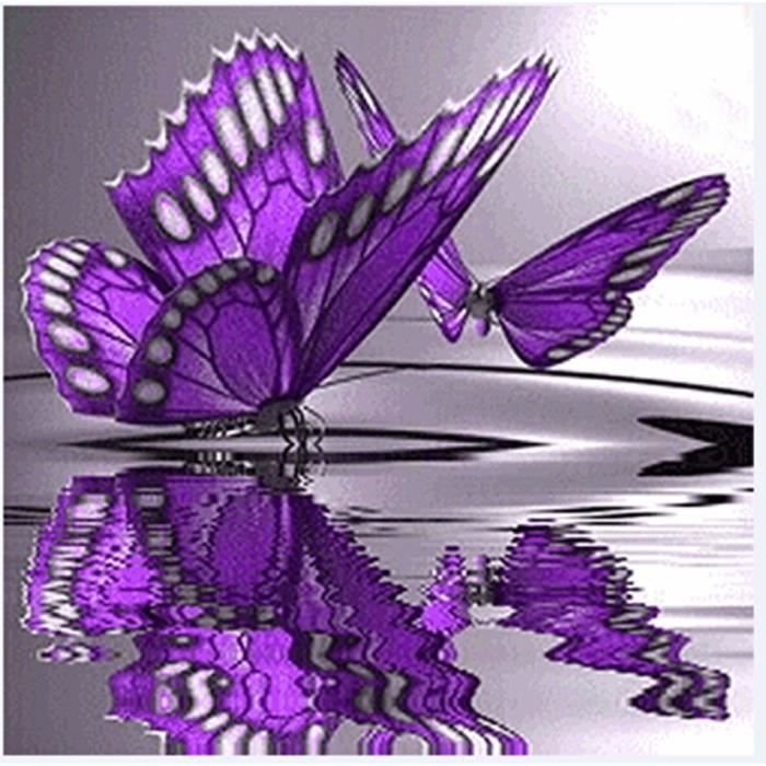 Broderie Diamant Kit Complet Peinture Numero Adulte Peinture Par Numero Papillon Violet Achat Vente Peinture Au Numero Broderie Diamant Kit Cdiscount