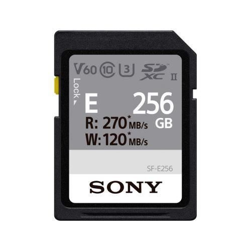 Carte mémoire SD - SONY - SF-E - 256 Go - UHS-II - Vitesse 270 Mo/s - Vitesse 120 Mo/s