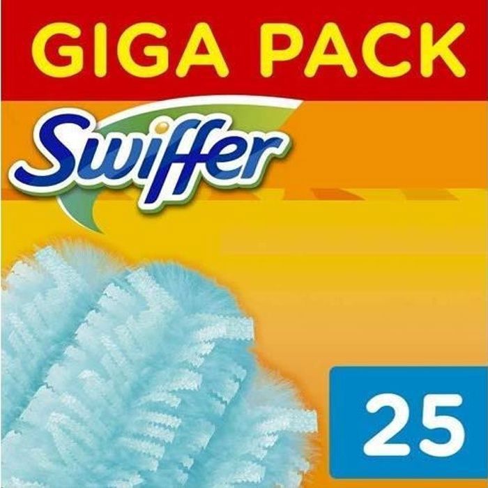 Swiffer - Recharges pour Plumeau Attrape-Poussière Duster - 25 plumeaux
