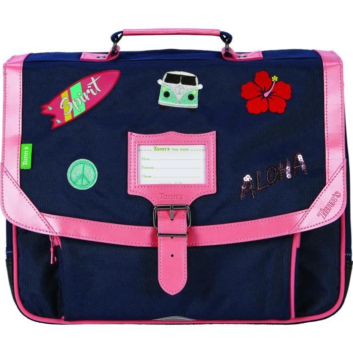Cartable top bleu marine