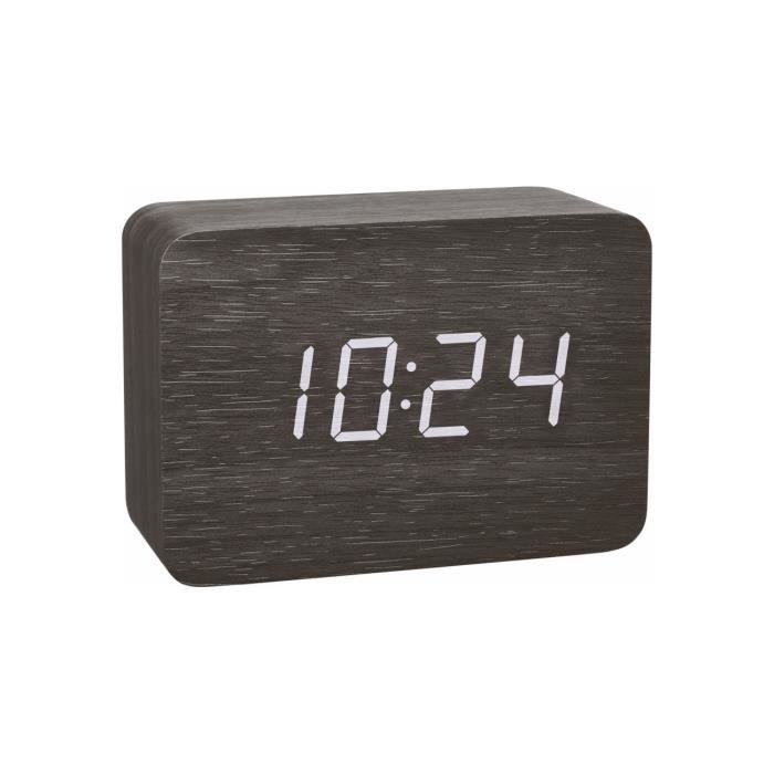 TFA Dostmann 60.1035.10 à quartz Réveil gris pastel - Maison