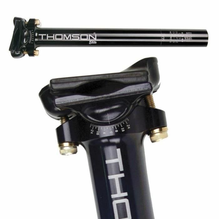 Tige de selle VTT THOMSON Elite 29.8 mm Aluminium a ronautique 7000 Chariot de selle forg Noir