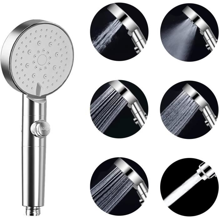 Douche à Main Pommede Douche Cuivre Massif Plaqué Or Trois Fonctions Douchette à Main De Luxe
