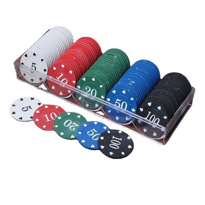 Set De 100 Jetons De Poker Grimaud – Coffret Cristal, Boîte Distributeur, Parties Entre Potes