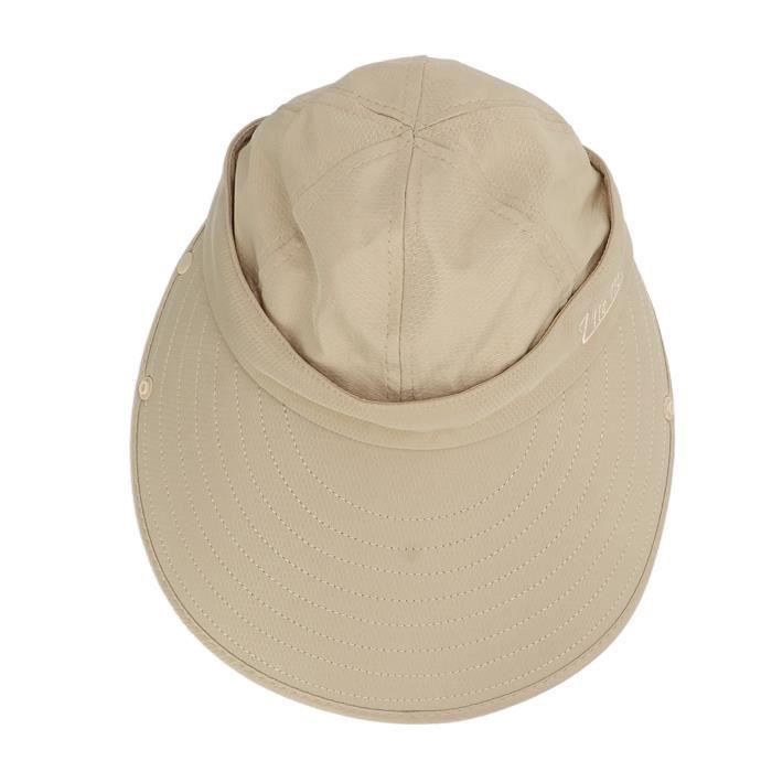 Chapeau Seau Imperméable YAMEIZE - Protection UV 50+, Réglable, Avec Cordon, Pour Randonnée, Pêche, Plage (adulte Et Enfant) - 5