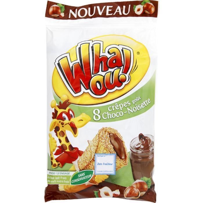 Crepes Fourrees Cacao Noisettes 256 G Whaou Achat Vente